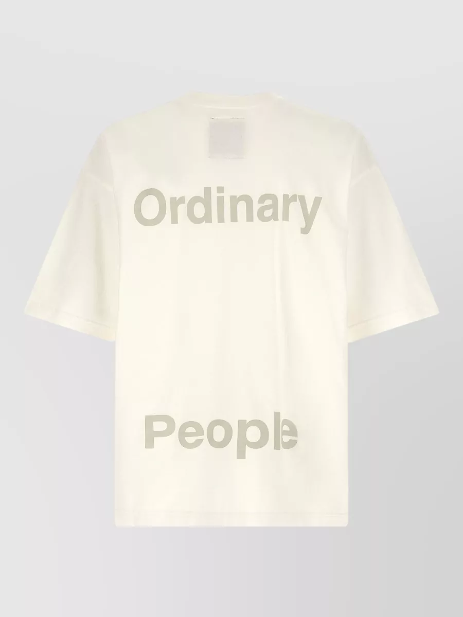 Maison Mihara Yasuhiro Cotton Printed Crew Neck Short Sleeve T-Shirt