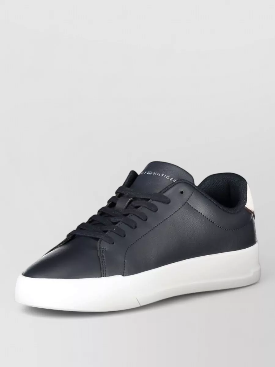 Tommy Hilfiger leather lace-up sneakers