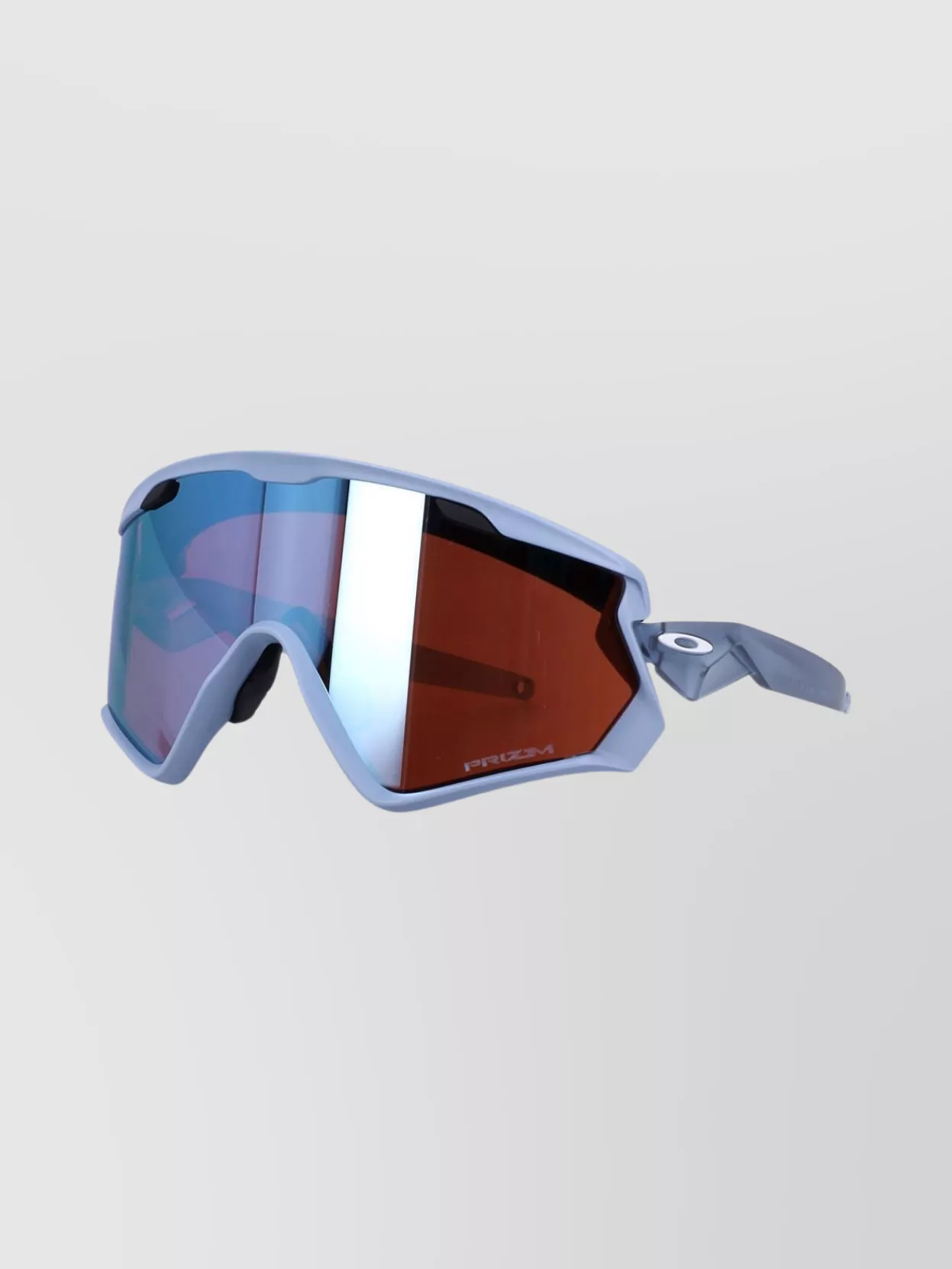 Oakley Cylindrical Lens Lightweight Wraparound Sunglasses In Blue