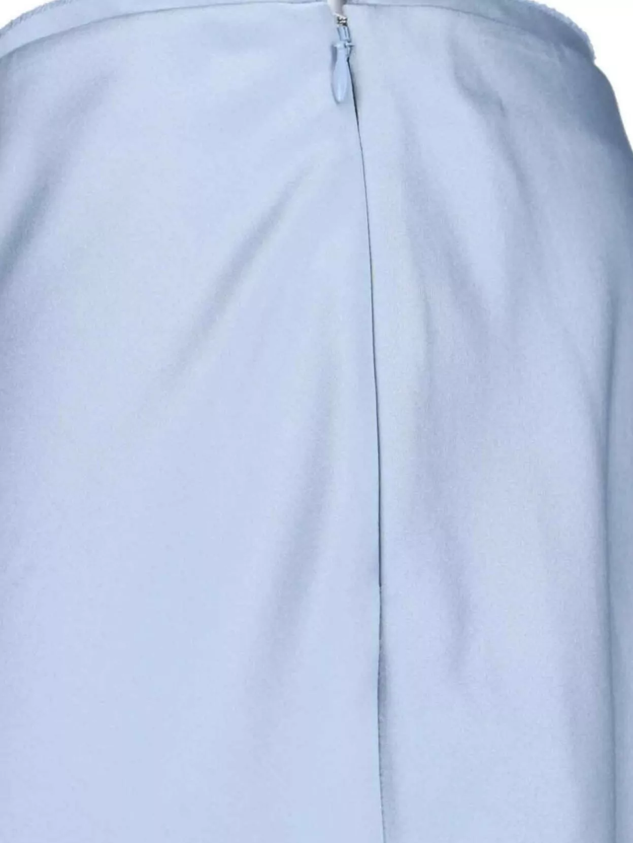Ami Alexandre Mattiussi Midi Skirt With Seam Detailing And Side Slit In Blue