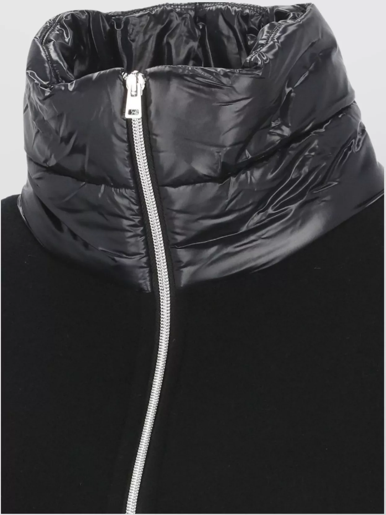 Herno Wool And Cashmere Poncho With Drawstring Hem In Black