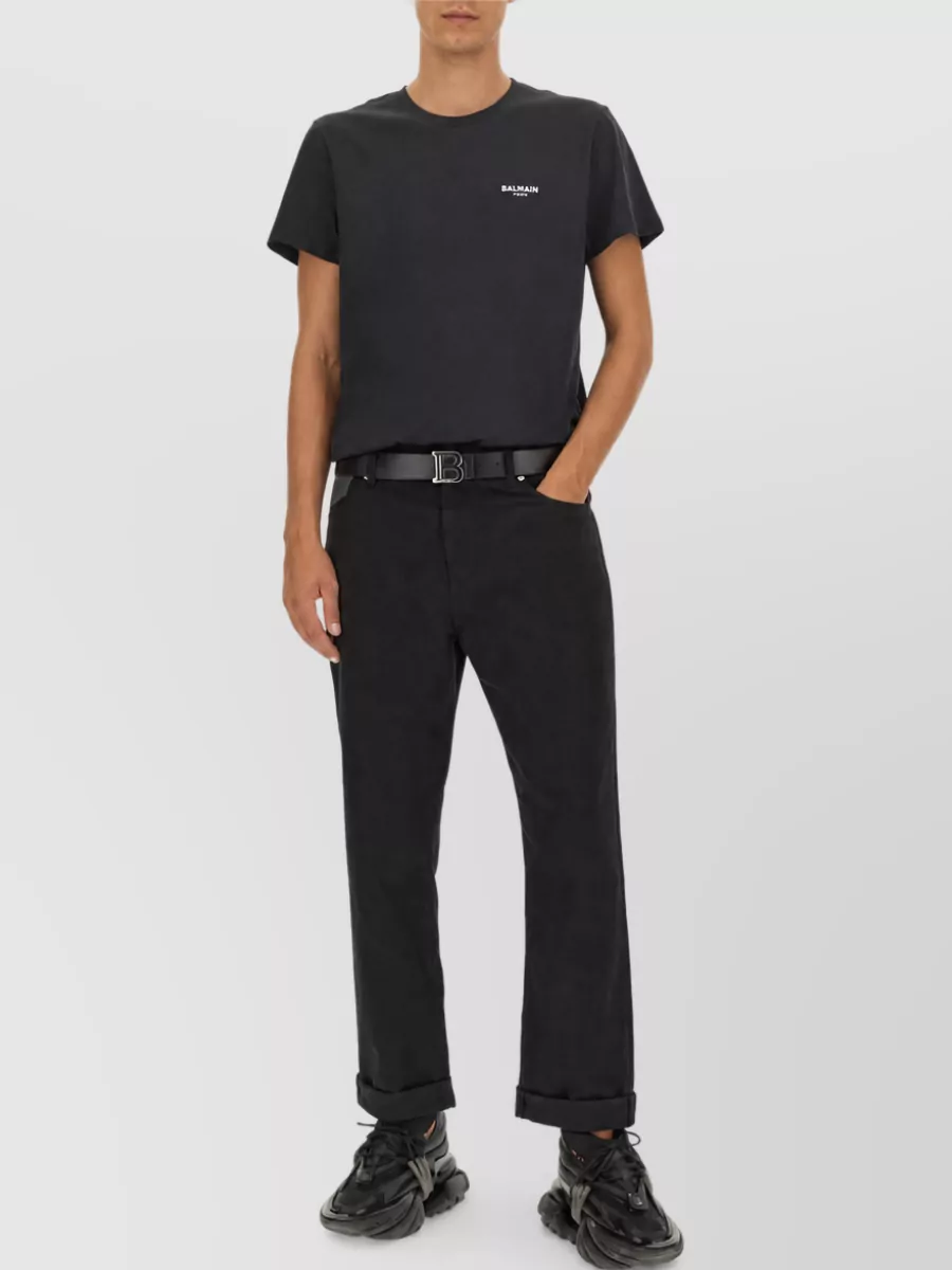 Balmain Denim Straight-Leg Jeans