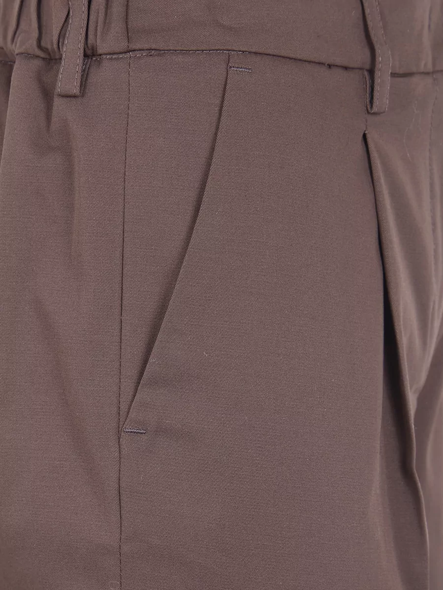 Drhope Elastic Waist Tapered Trousers