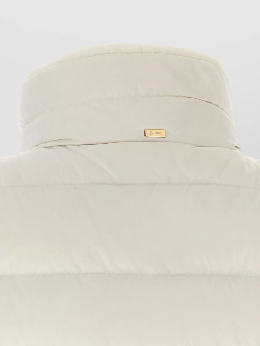 Herno Quilted Technical Satin Sleeveless Vest