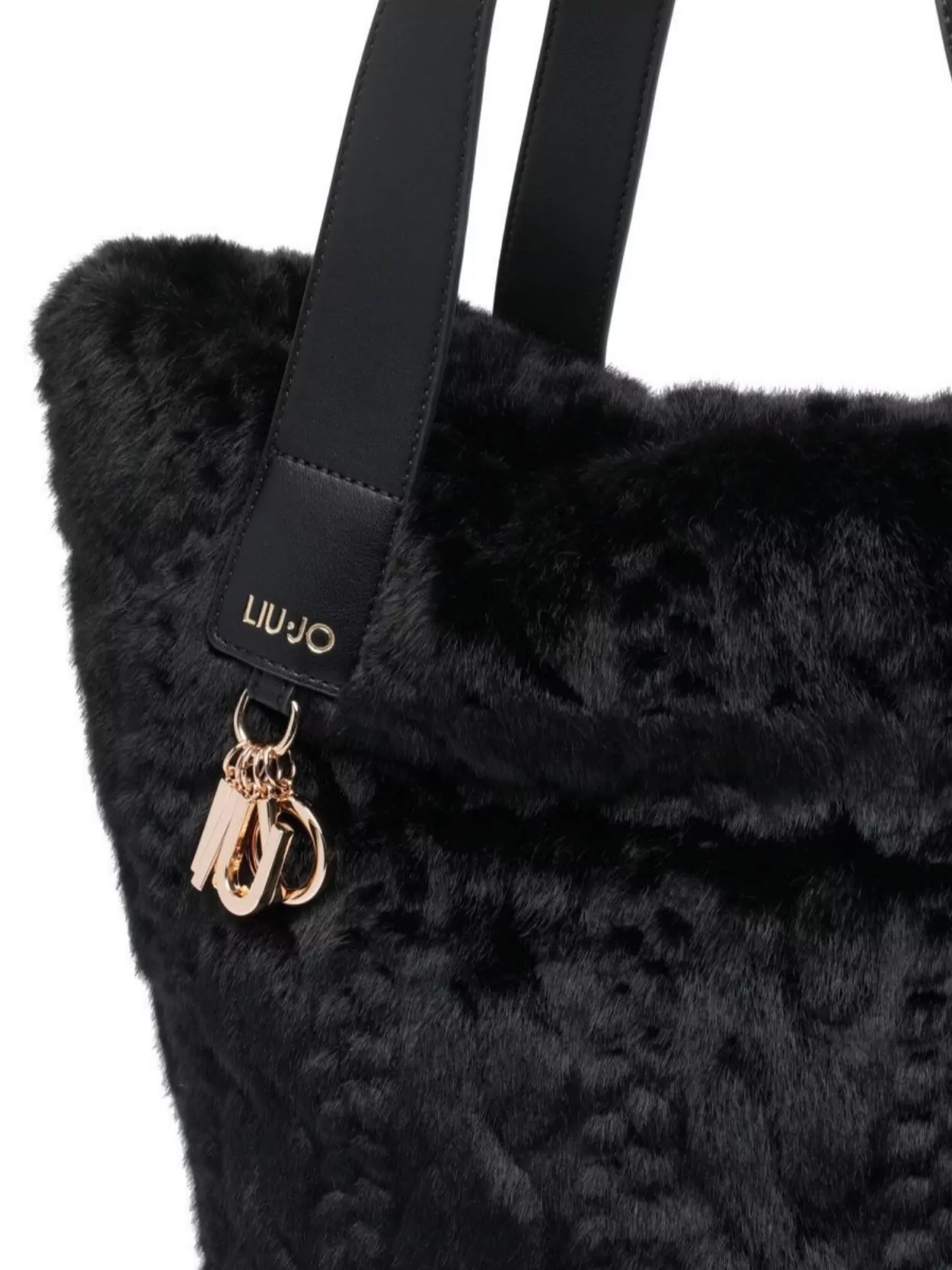 Liu Jo Soft Teddy Shoulder Bag With Dual Handles