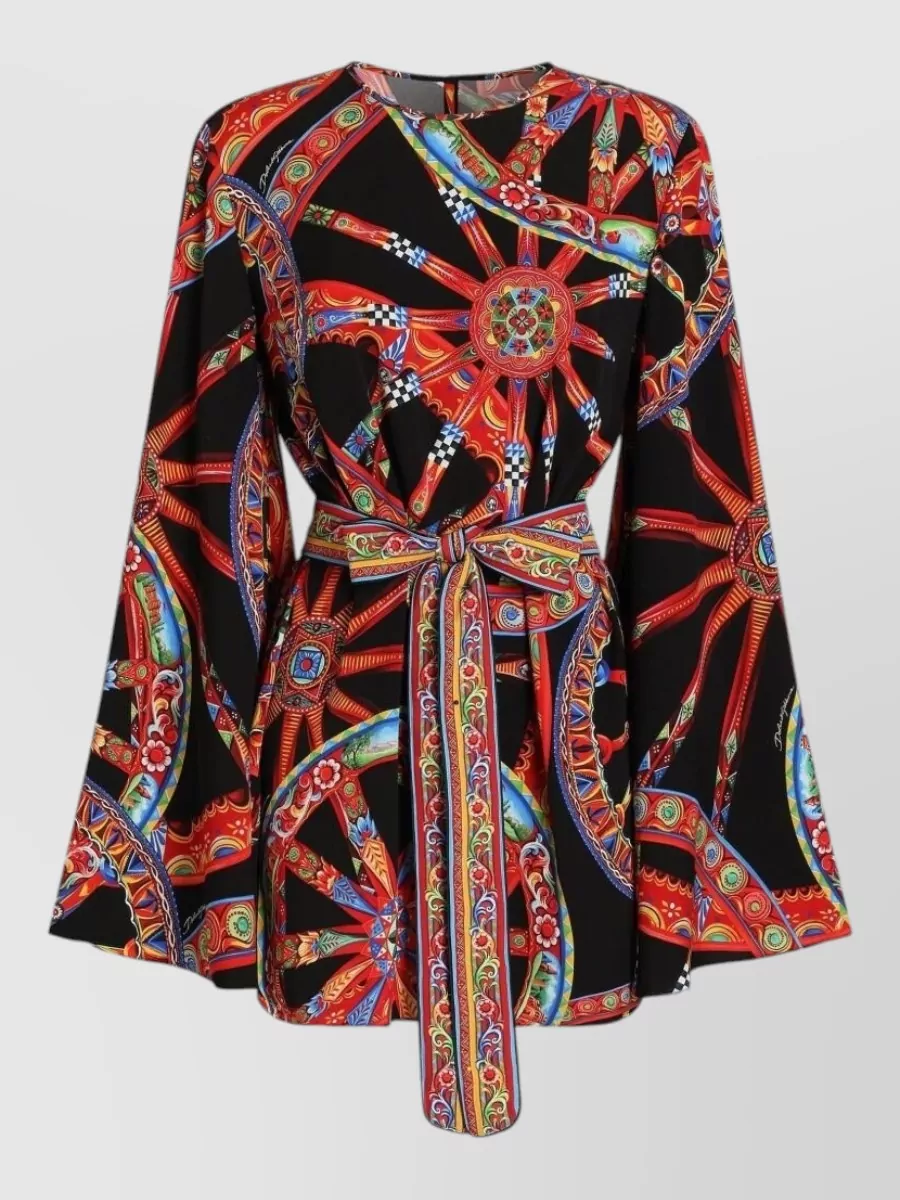 Dolce&Gabbana silk printed mini dress