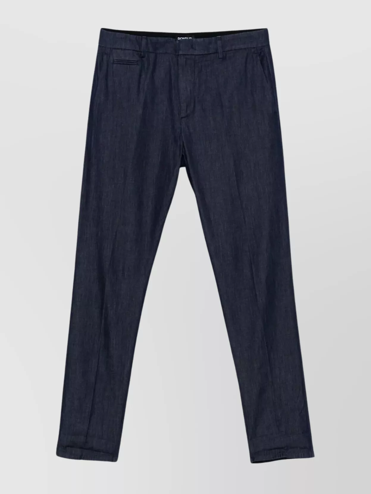 Dondup Joe Belted Turn-up Hem Trousers In Burgundy