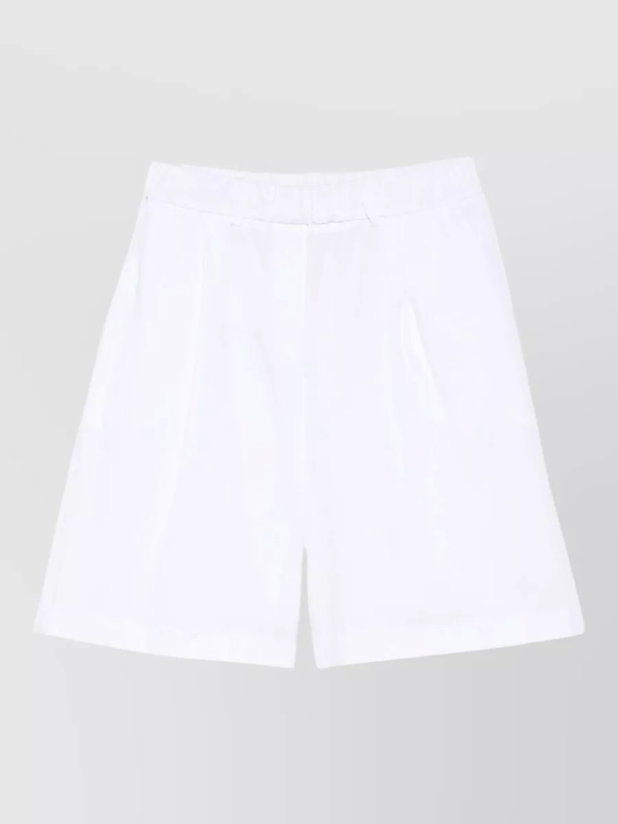 Via Masini 80 Pleated Knee-Length Shorts