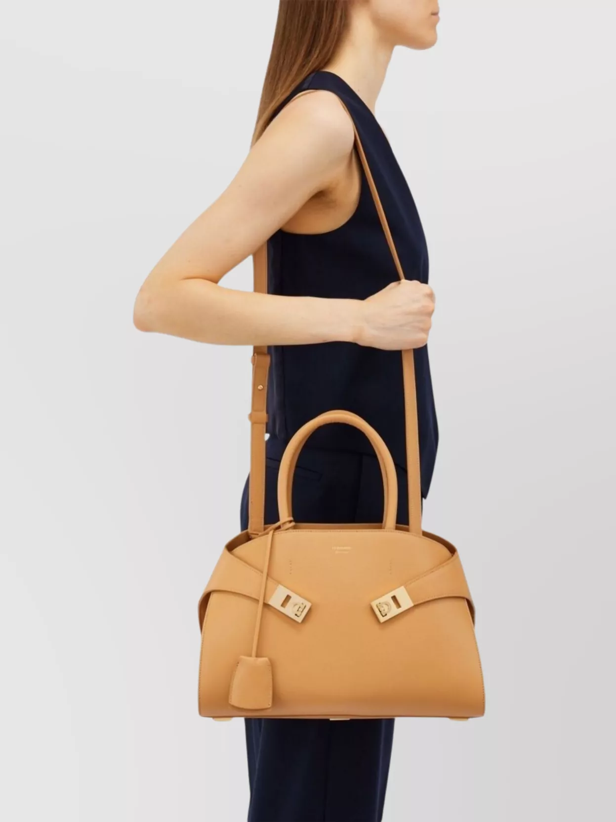 Ferragamo Small Leather Tote Bag
