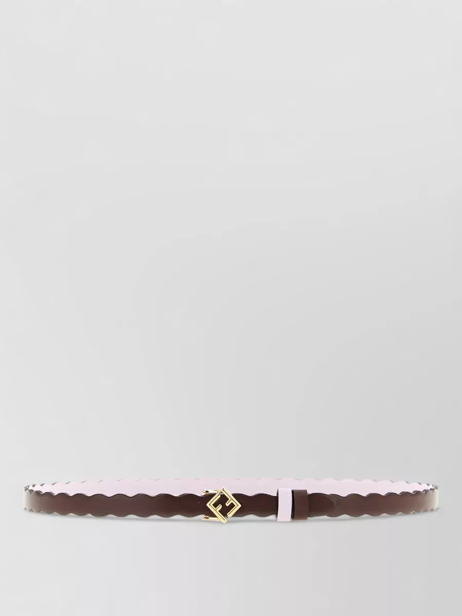 Fendi Calfskin Leather Reversible Belt