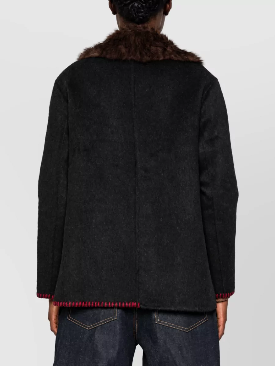 Front Street Wool Double-Breasted Coat