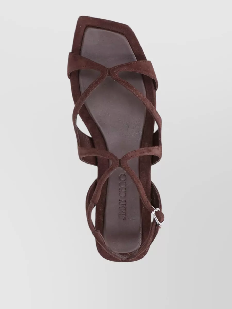 Jimmy Choo Suede Ankle Strap Sandals