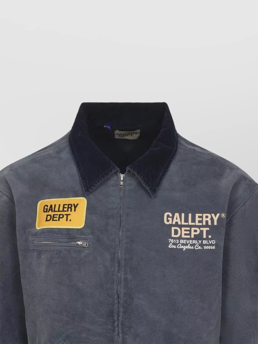 Gallery Dept. Mechanic Jacket Ribbed Trims Zip Pocket Collar