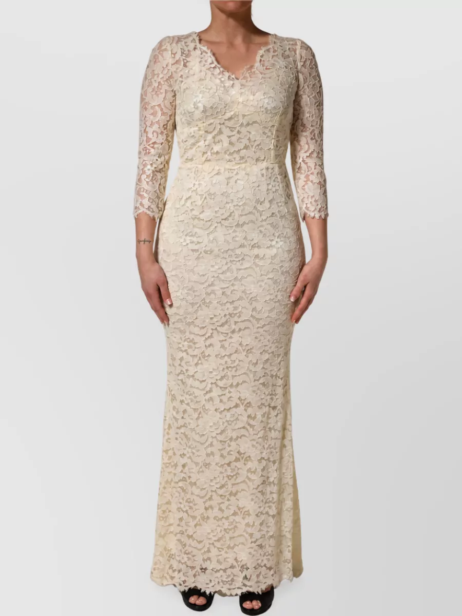 Dolce&Gabbana Floral Lace Maxi Dress