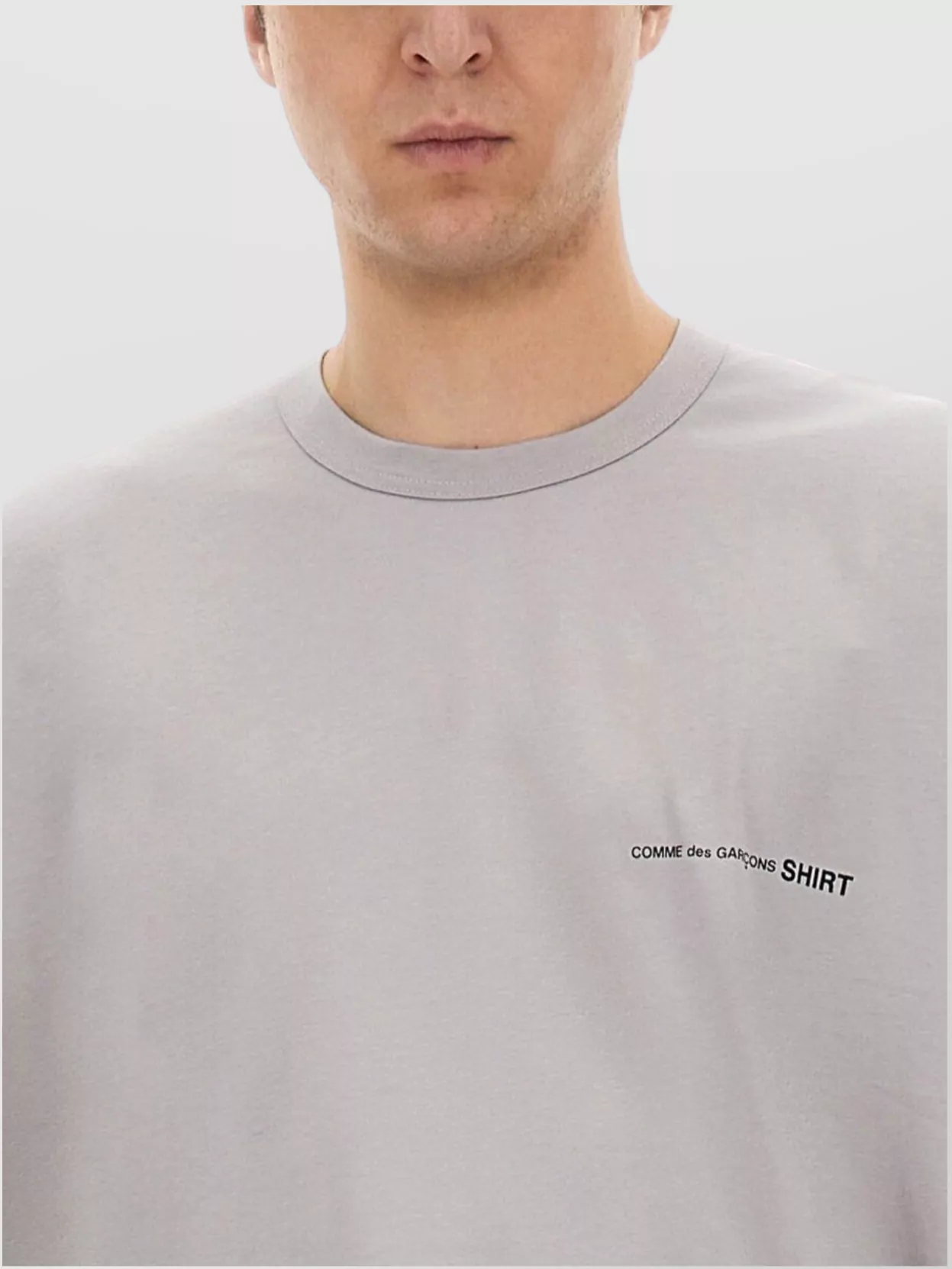 Comme Des Garçons Logo Crew Neck T-Shirt