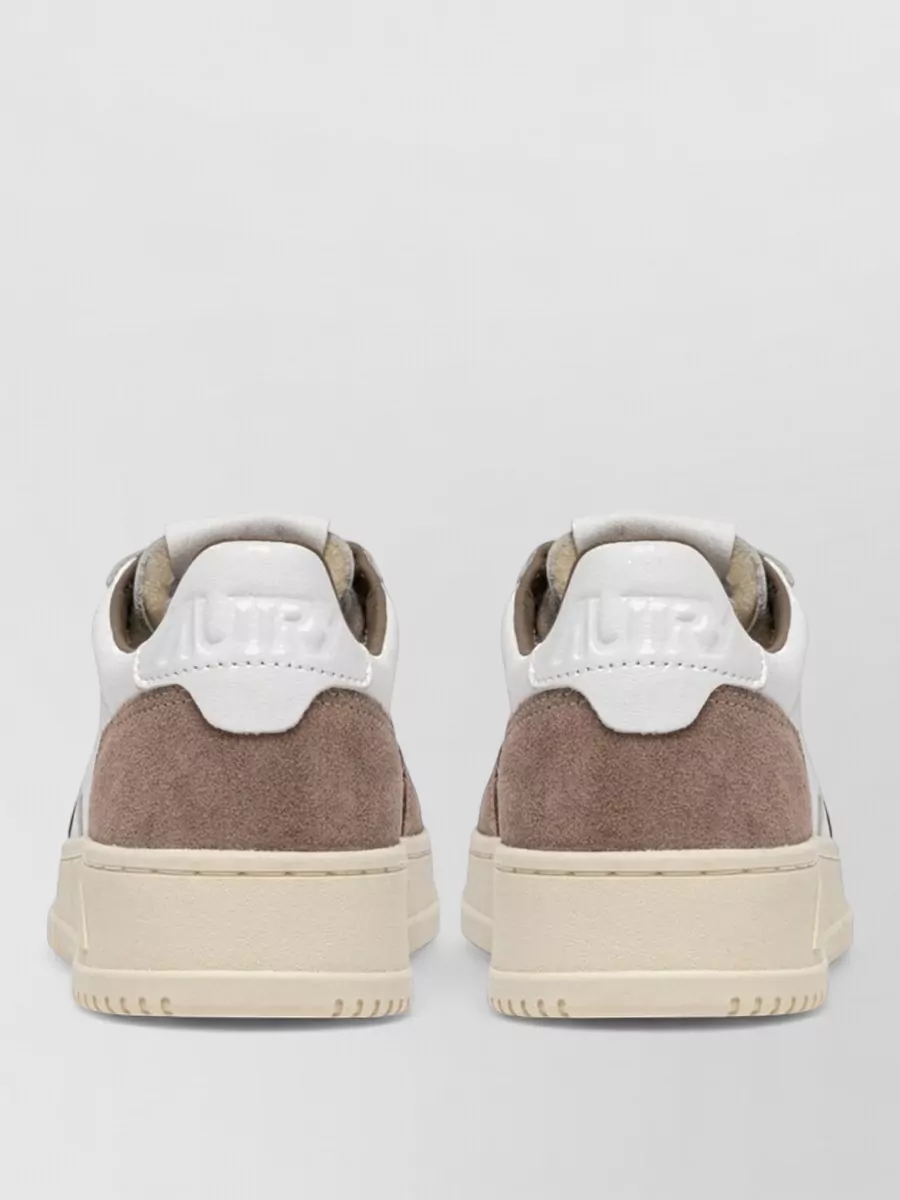 Autry Medialist Low Leather Sneakers Suede Detail
