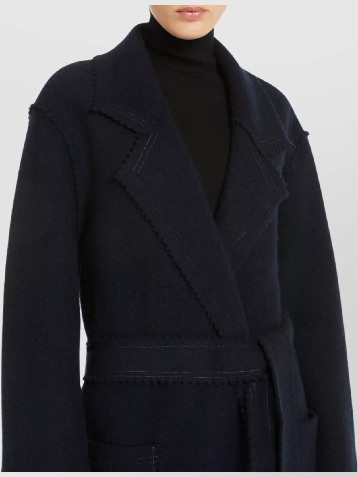 Max Mara Wool And Cashmere Knit Coat