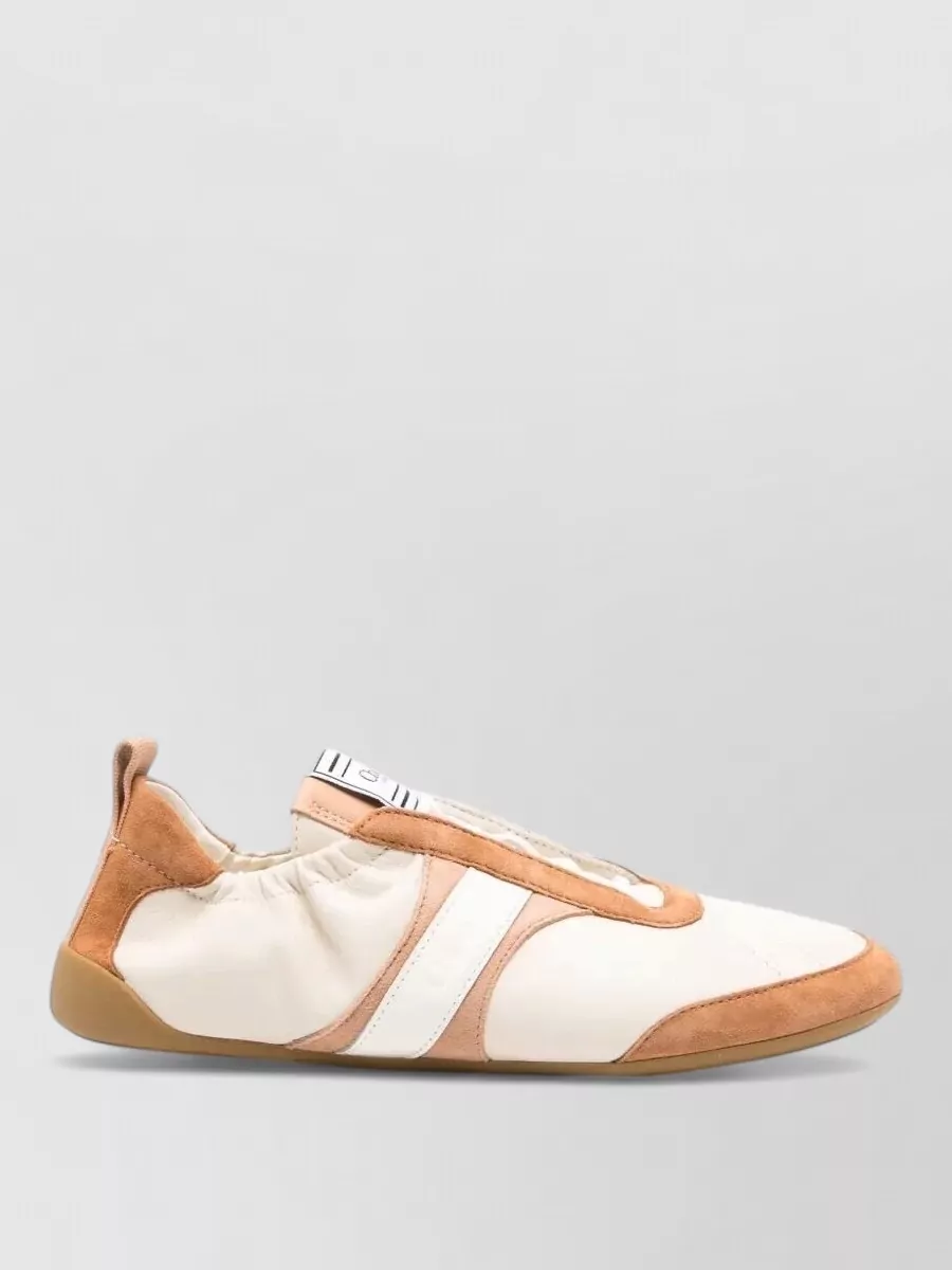 Chloé Leather Kick Lace-Up Sneakers