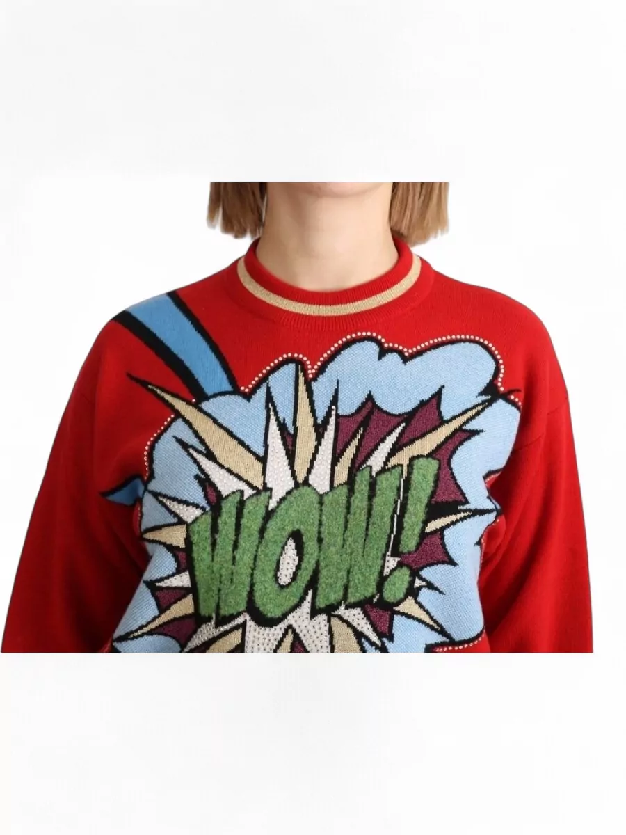 Dolce&Gabbana Cashmere Cartoon-Print Sweater