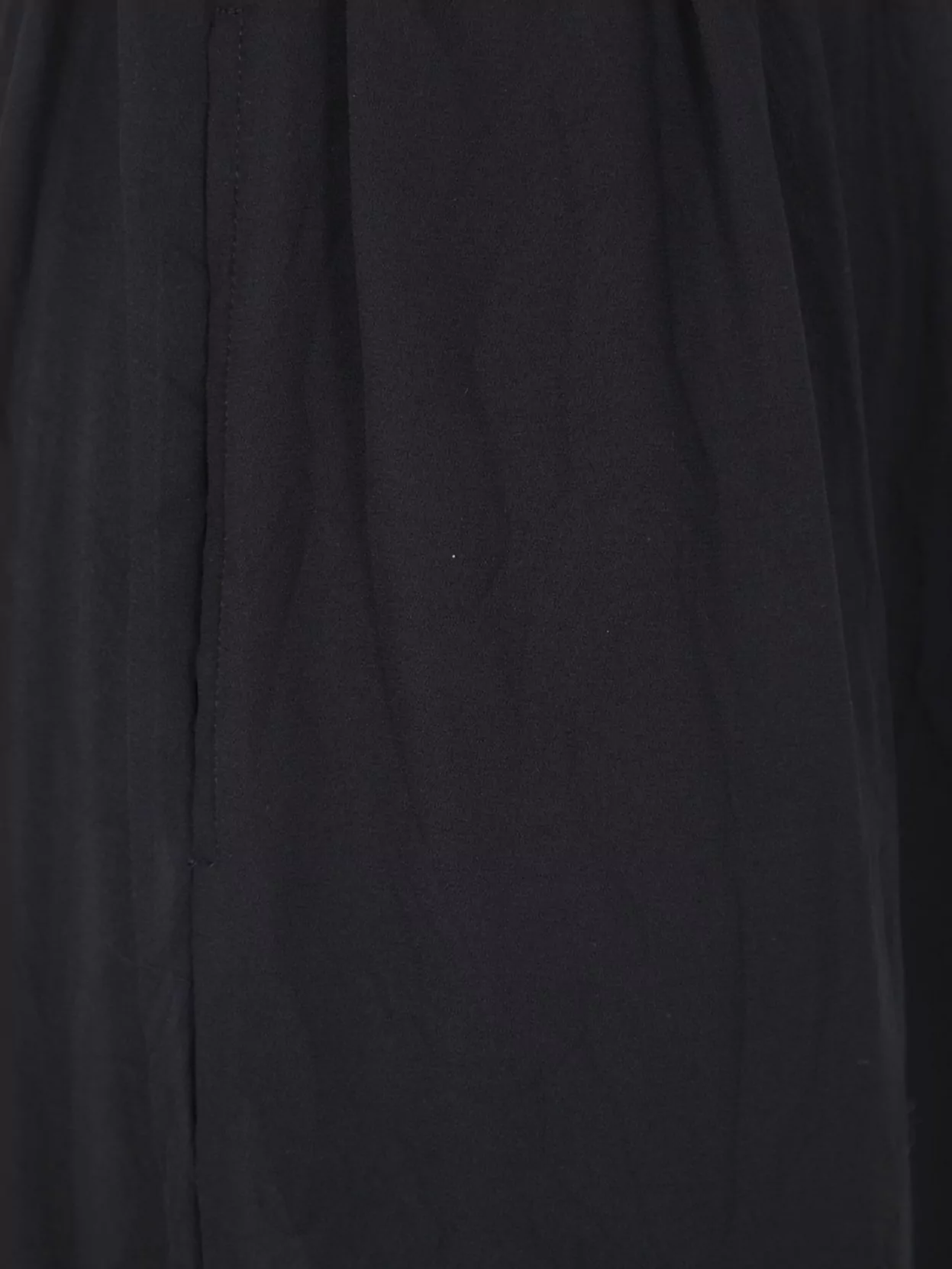 Comme Des Garçons Wide Leg Sheer Fabric Trousers With Elastic Waistband In Black