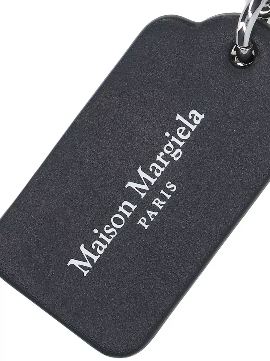 Maison Margiela Rectangular Tag Keyring And Keychain Holder