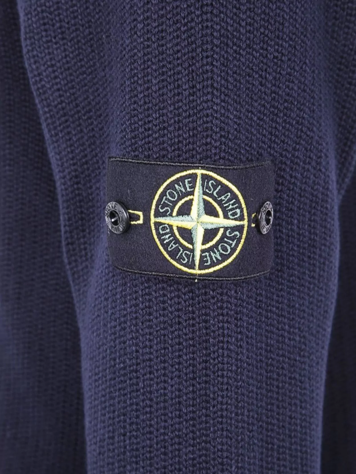 Stone Island Long Sleeve Ribbed Crew Neck Sweater