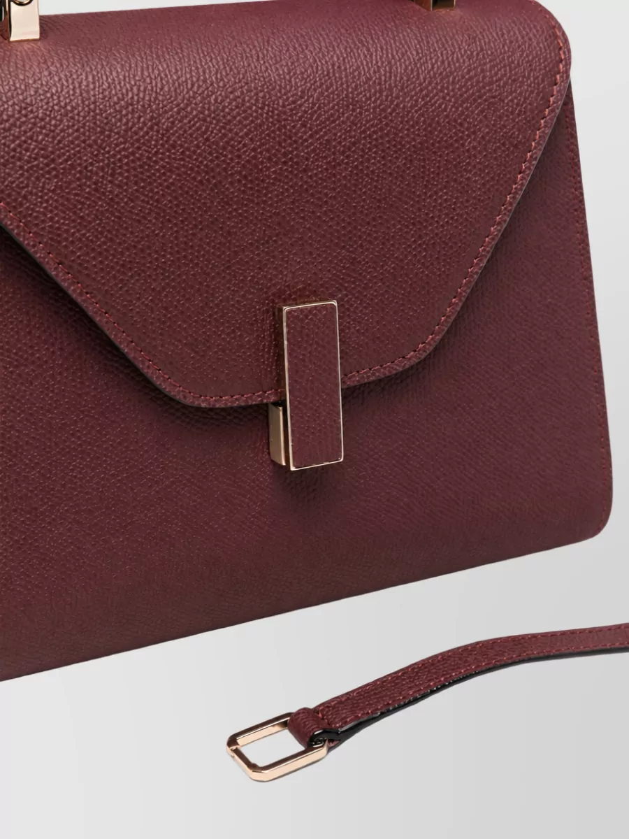 Valextra Iside Mini Leather Clutch Bag