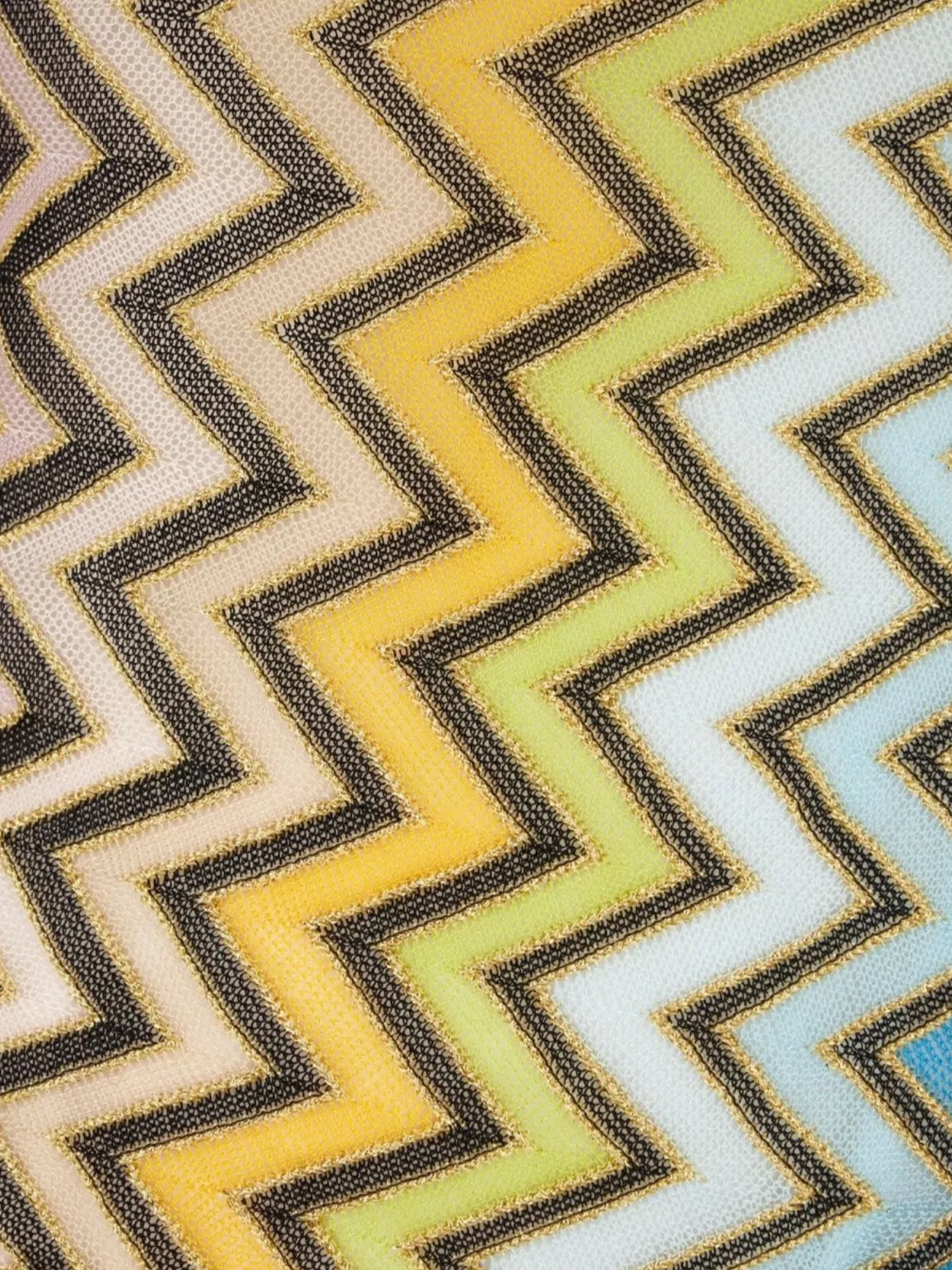 Missoni Crochet Top Halterneck Zigzag Pattern