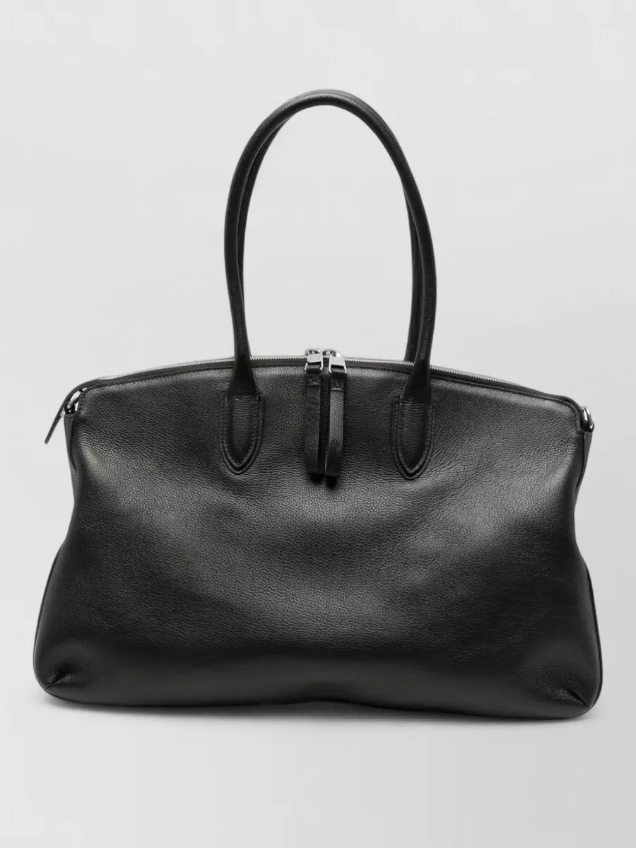 Borsalino grainy leather shoulder bag