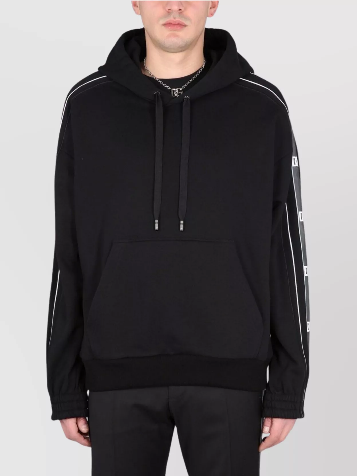 Dolce&Gabbana Hooded Sweatshirt Logo Band