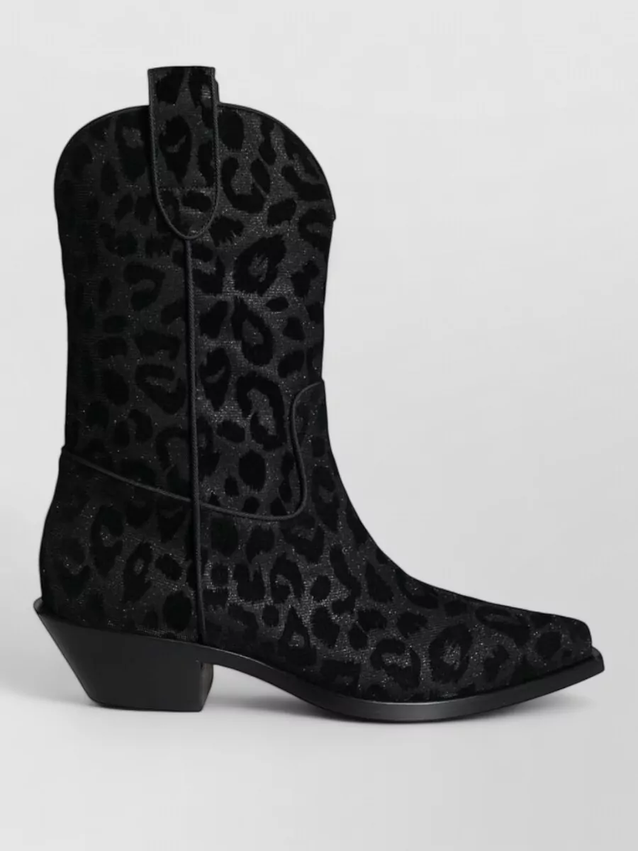 Dolce&Gabbana Leopard-Print Cowboy Boots