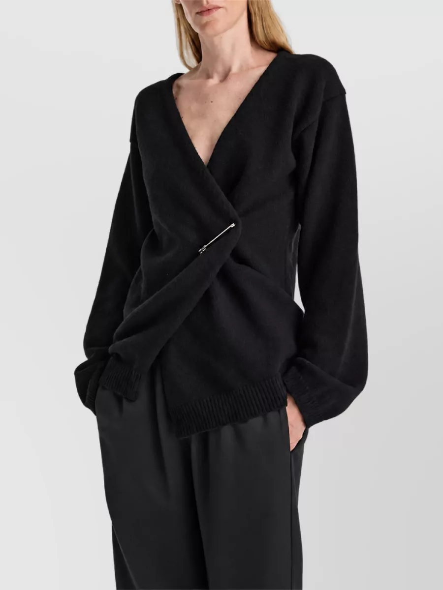 Róhe Cashmere Wool Off-Shoulder Relaxed-Fit Cardigan