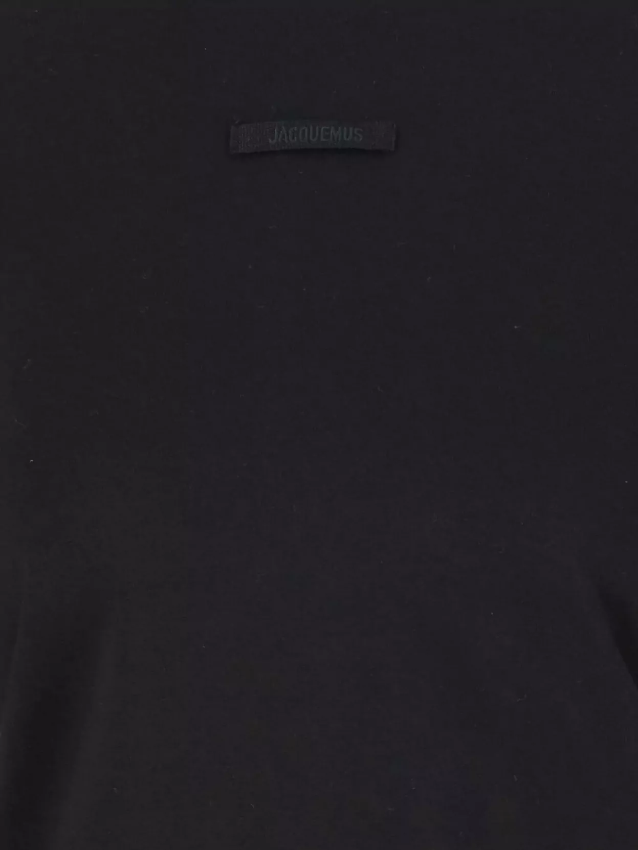 Jacquemus Cotton Stretch Cropped Crewneck Top