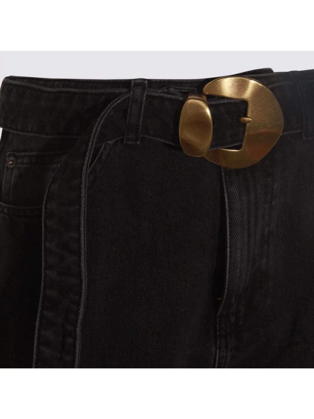 Twin-Set Straight Trousers With Belt And Pockets
