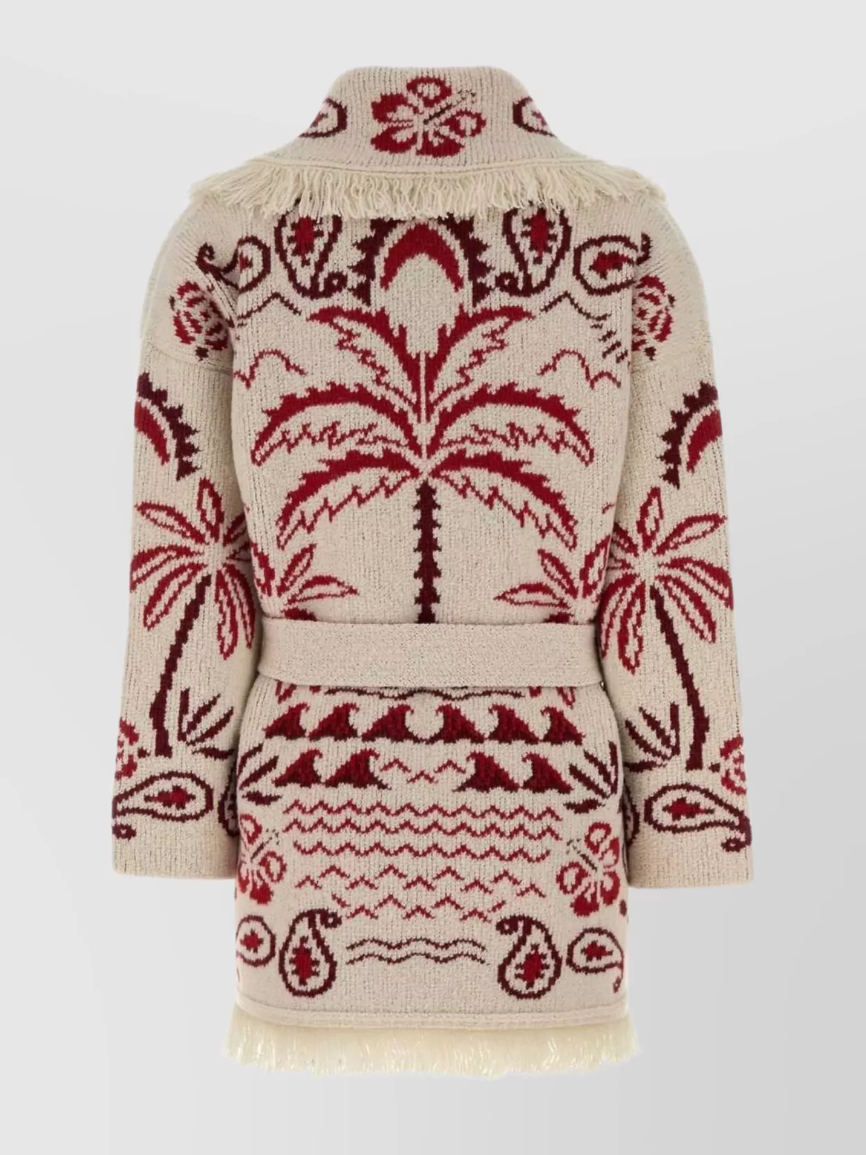 Alanui Embroidered Wool Blend Glimpse Of Eden Cardigan In Multi