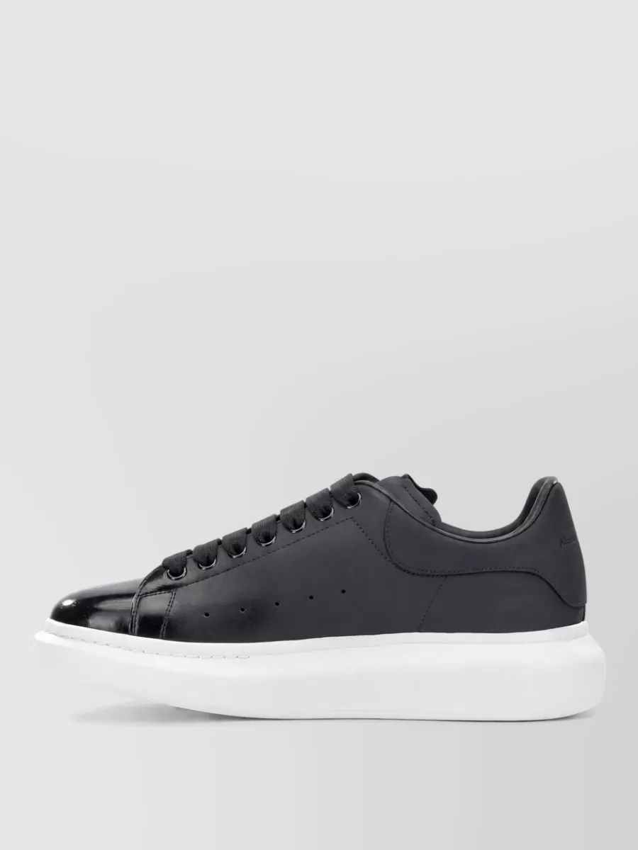 Mc Queen Nubuck Leather Low-Top Sneakers