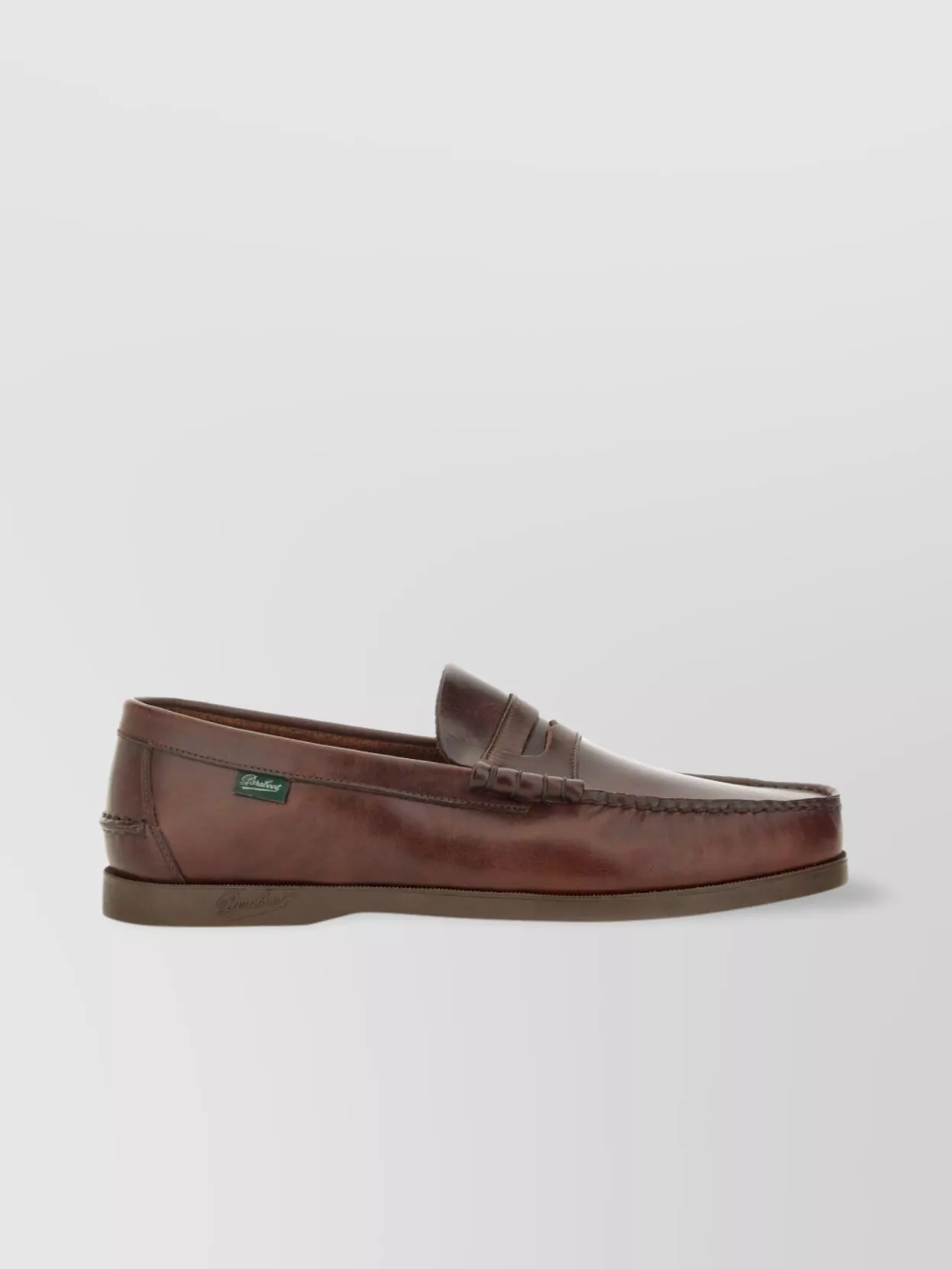 Paraboot Coral Moc Toe Penny Strap Loafers