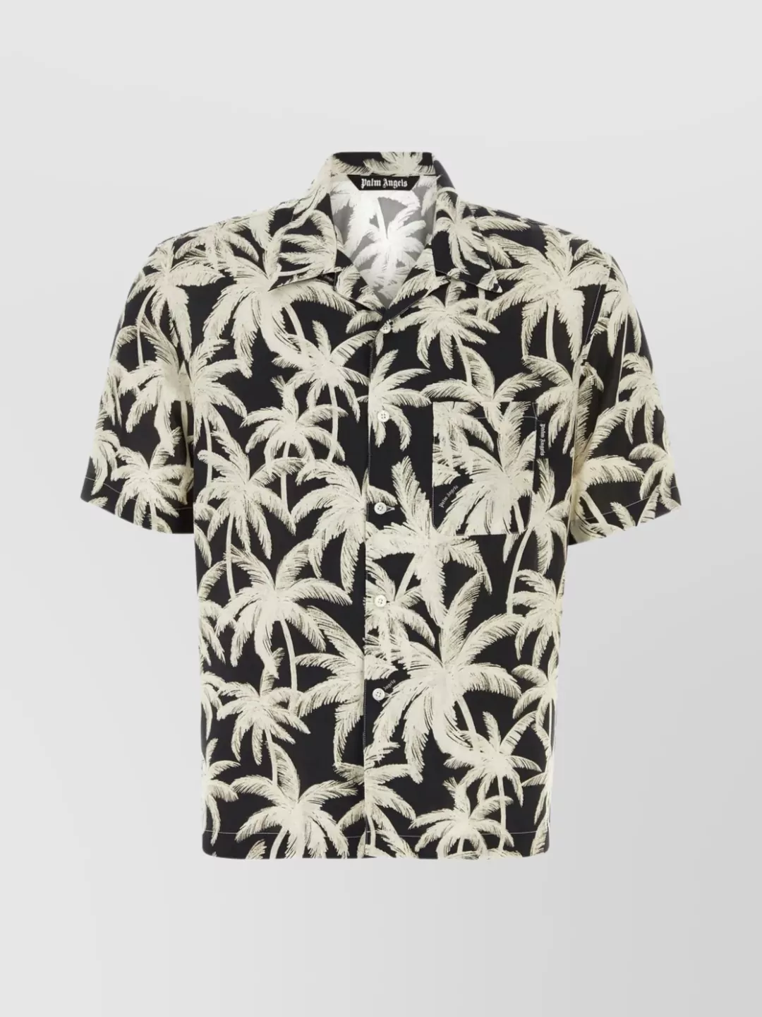 Shop Palm Angels Printed Palms Viscose Shirt