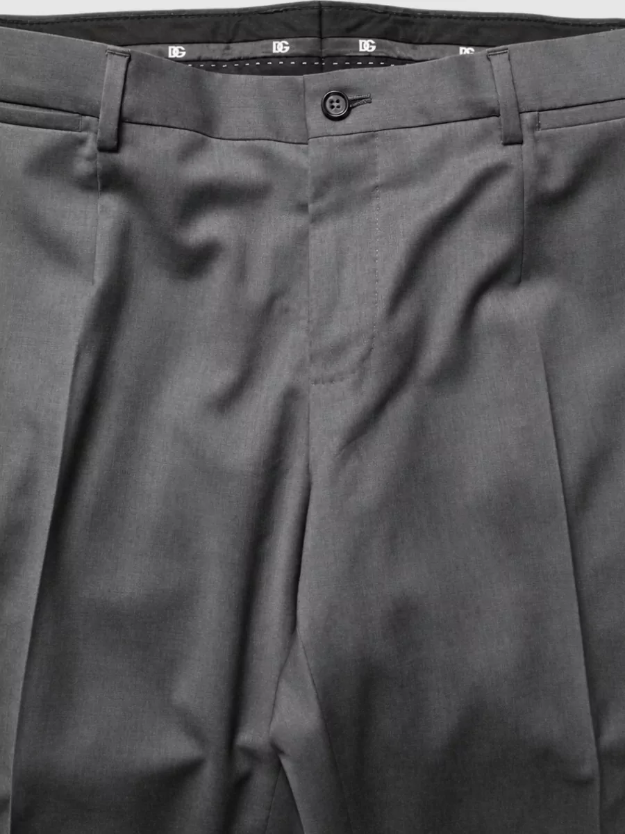 Dolce&Gabbana Virgin Wool Slim-Fit Tailored Trousers