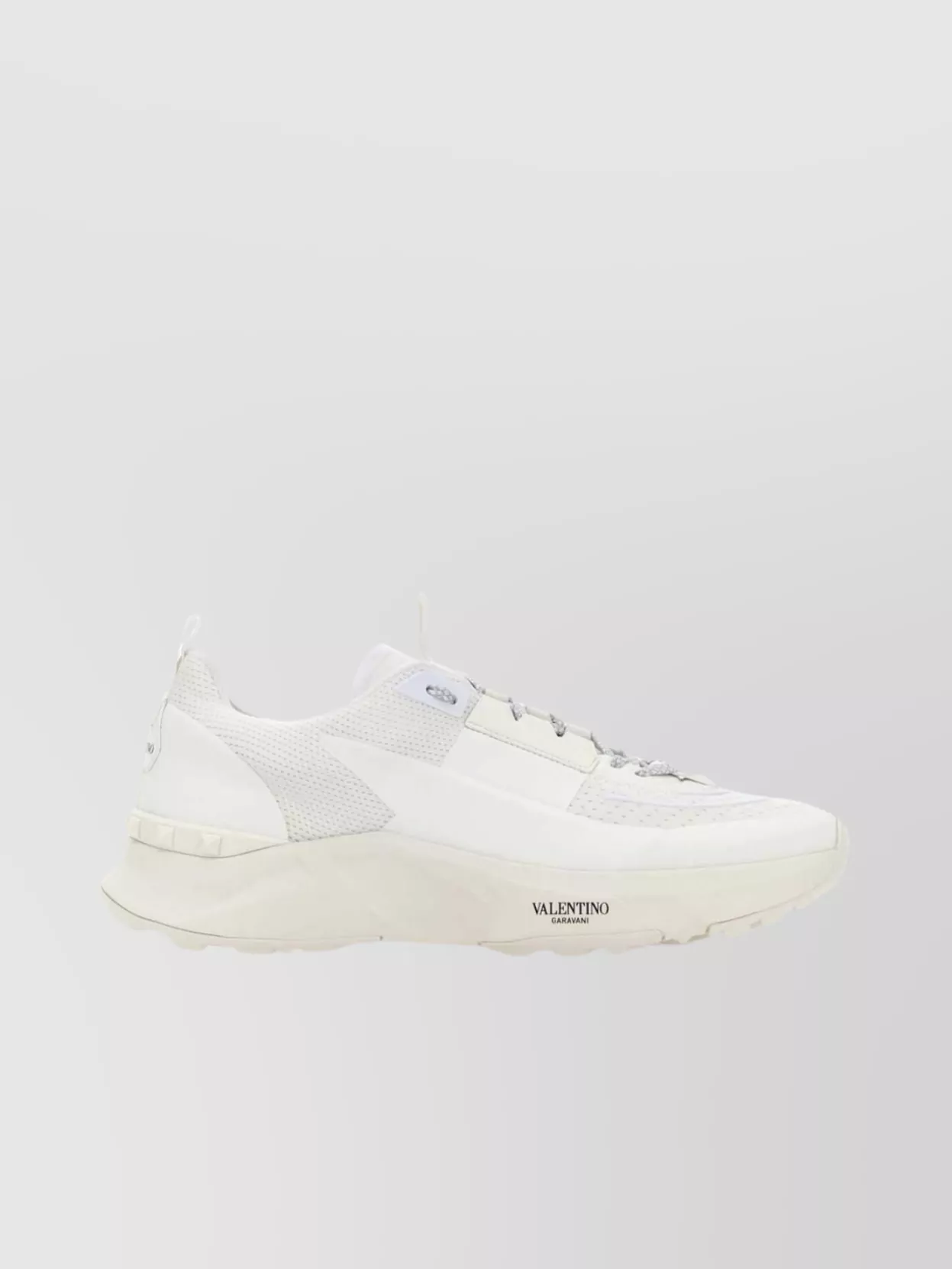 Shop Valentino Fabric And Mesh Act Sneakers With Chunky Sole