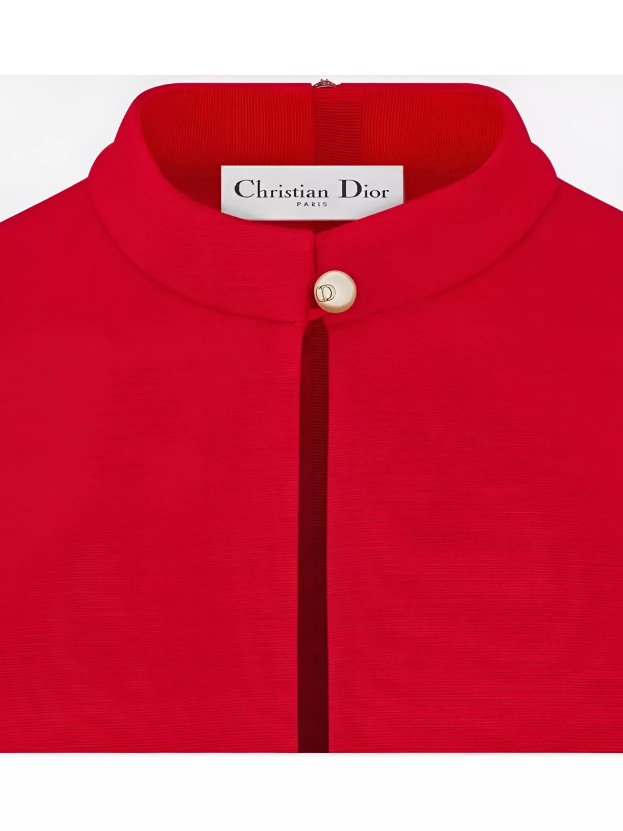 Christian Dior Sleeve Dress With Waist Belt And Neckline