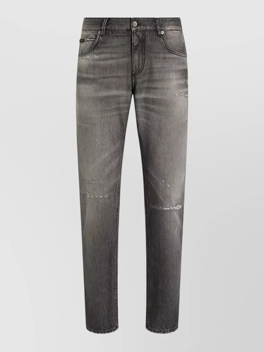 Dolce&Gabbana distressed regular-fit denim jeans