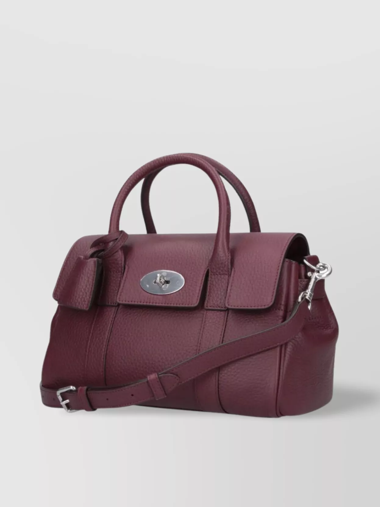 Mulberry Shoulder Bag With Detachable Strap And Top Handle