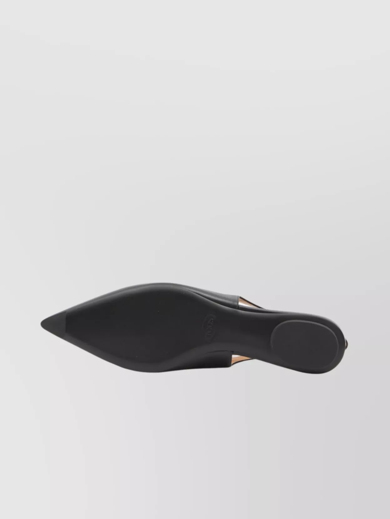 Tod's Leather Flat Ballerinas With Gold-Tone Detail