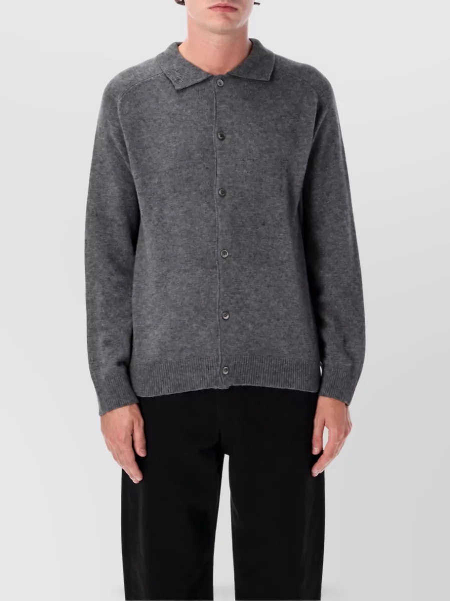 Dunst cashmere blend collared cardigan