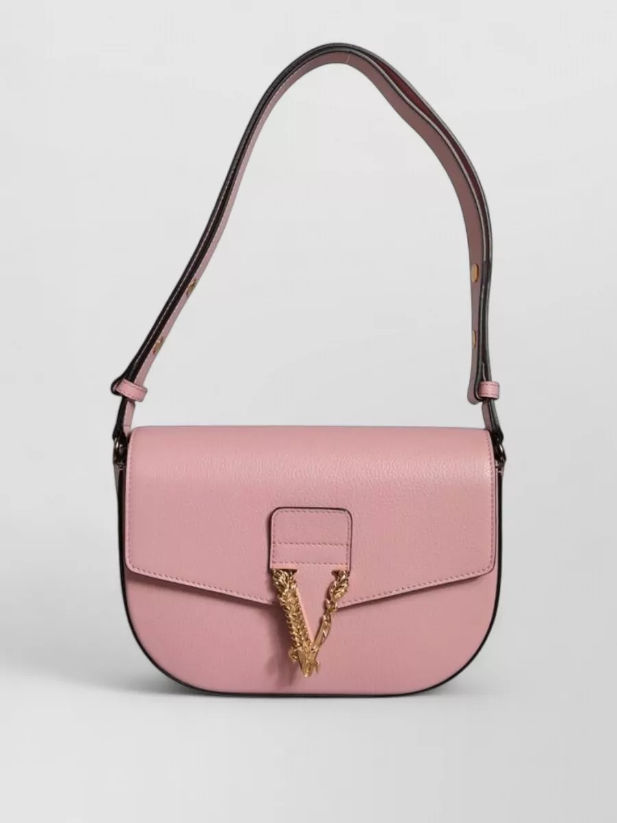 Versace greca goddess leather shoulder bag