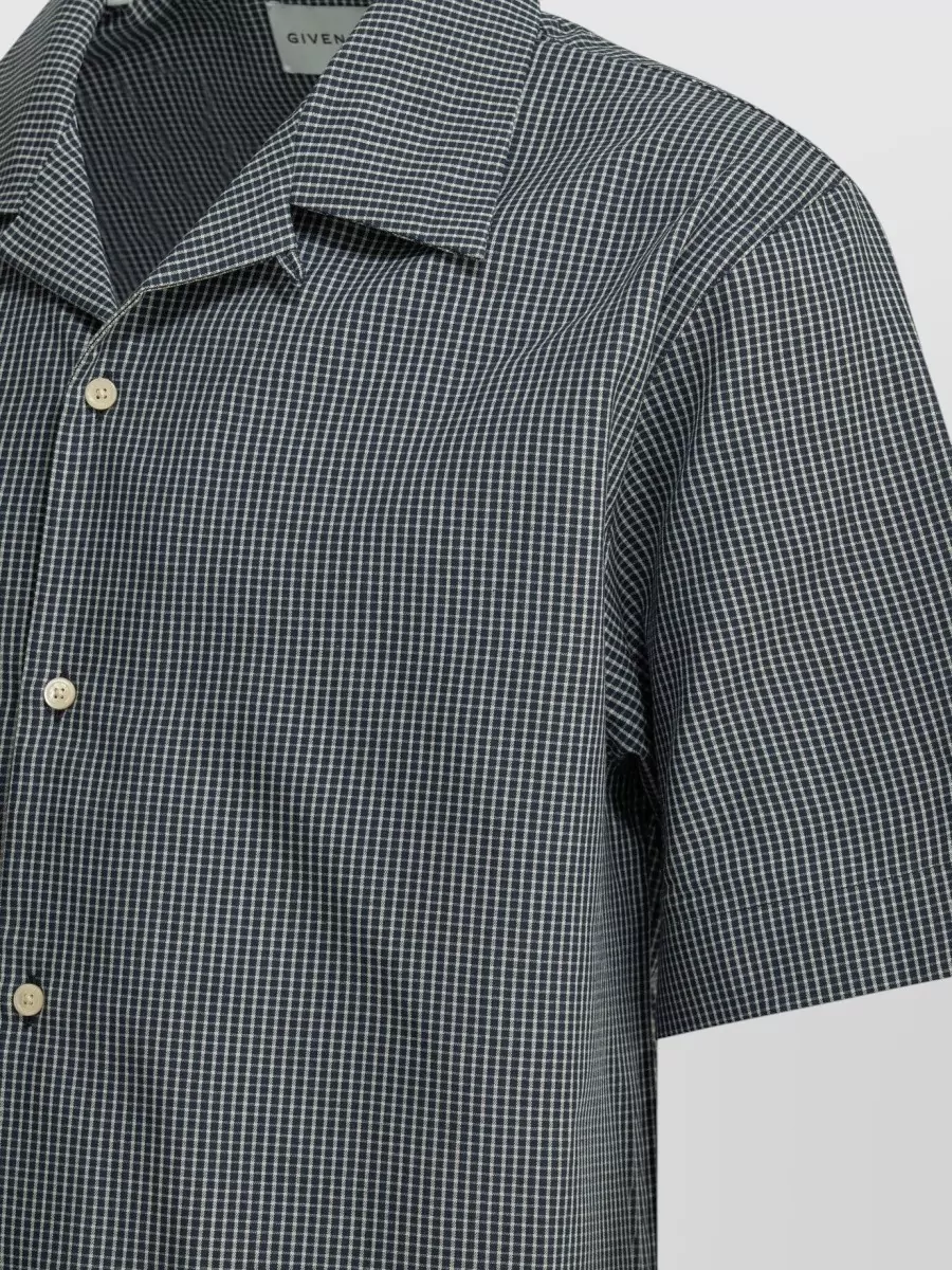 Givenchy Checked Cotton Short-Sleeve Shirt