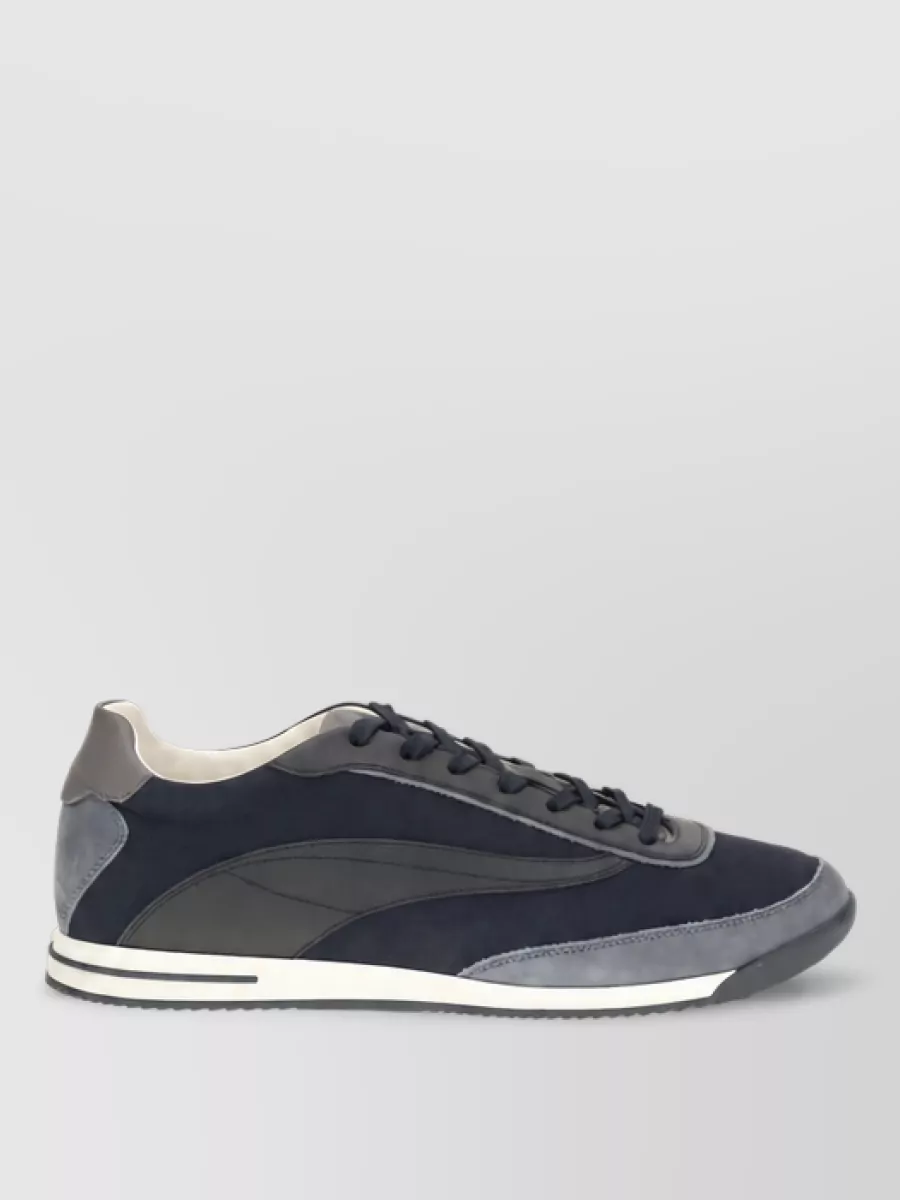 Brunello Cucinelli Suede Leather Low Top Sneakers
