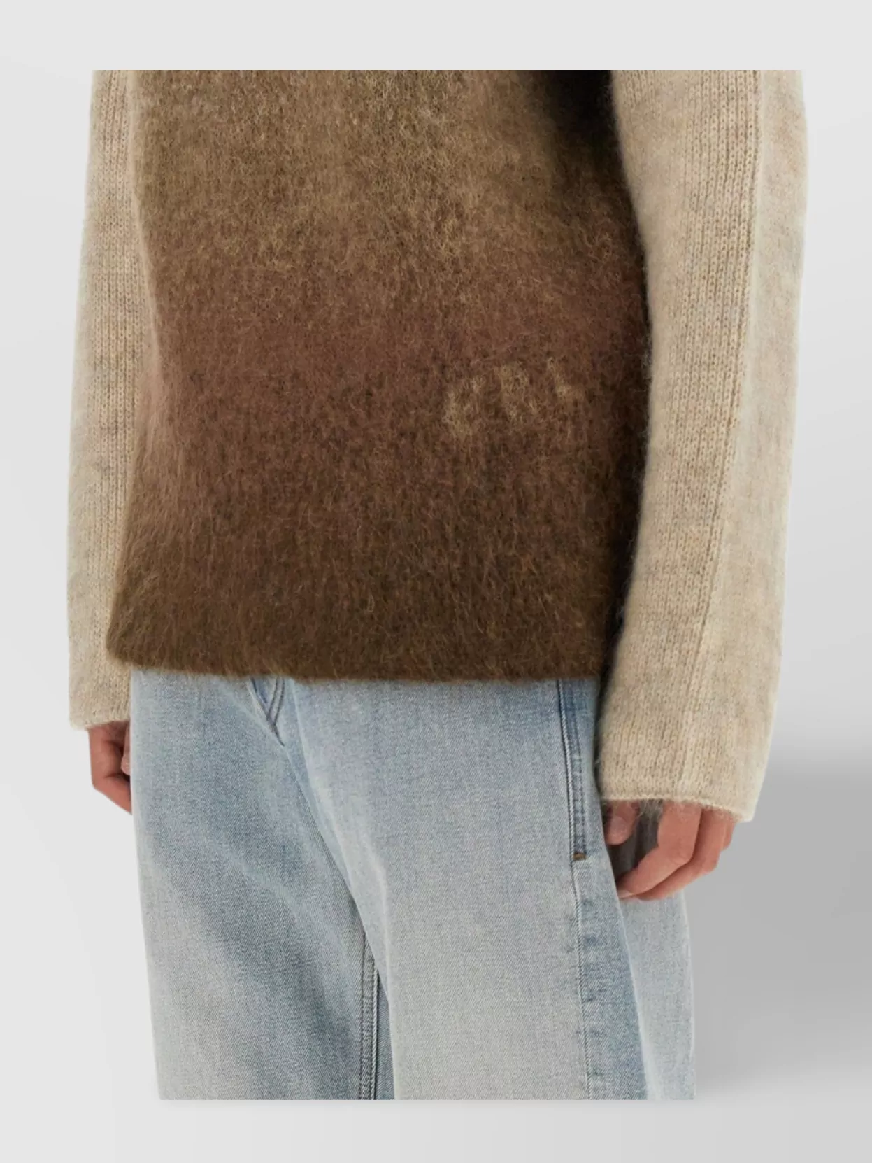 Erl Mohair Blend Crew Neck Knit