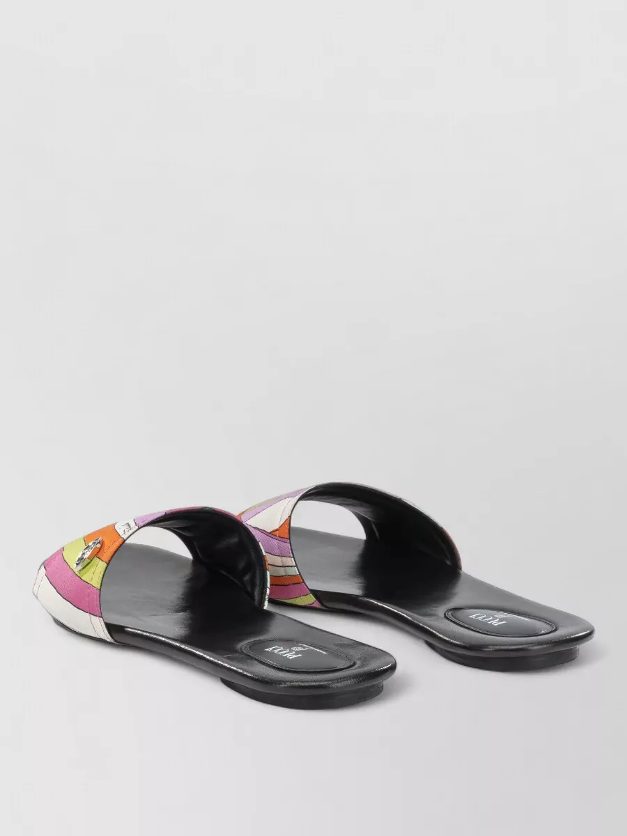 Pucci Silk Slide Sandals